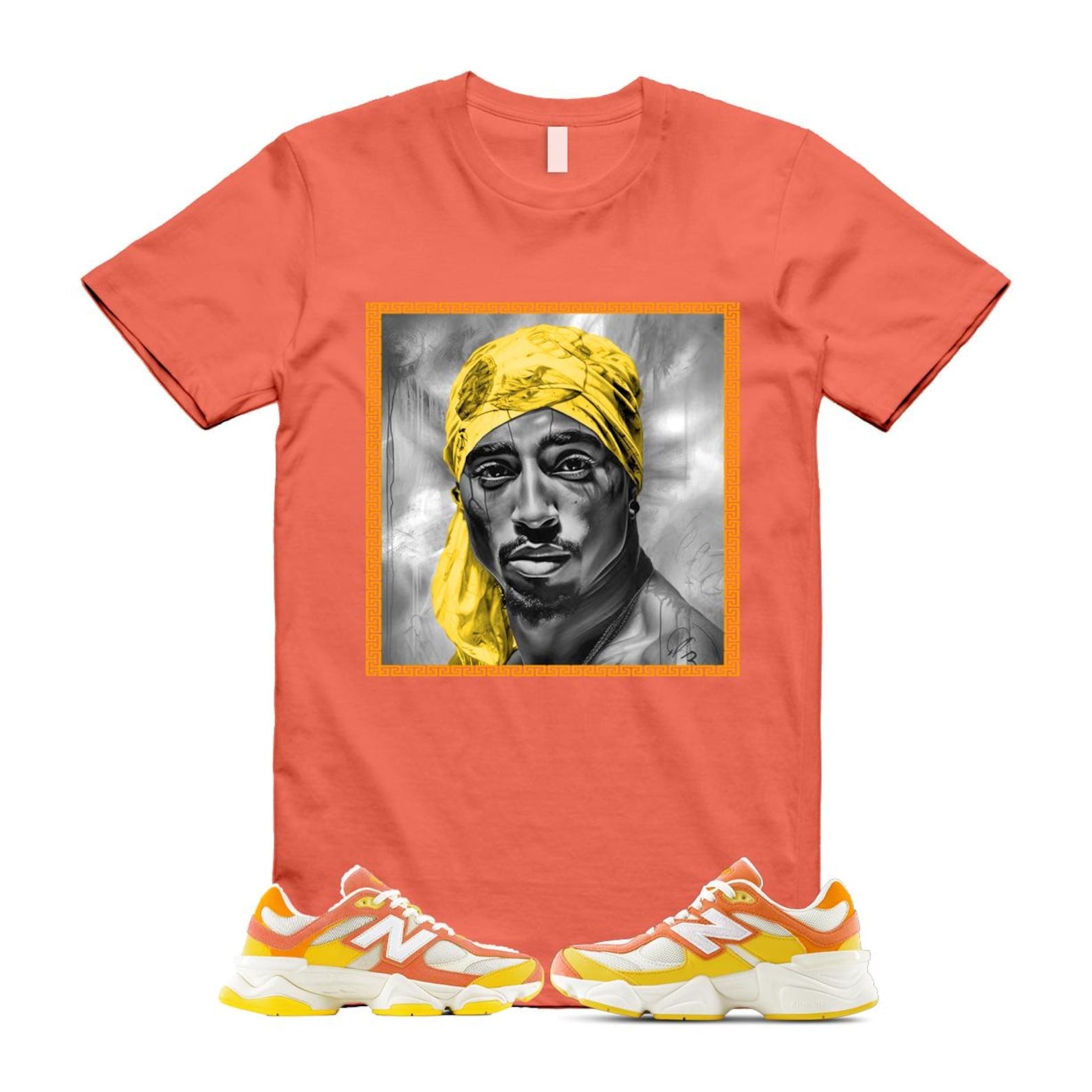 9060 Fluorescent Pink Orange Yellow Citrus Grapefruit Lemon Clementine T Shirt Match PAC U9060FLO T-Shirt, Sneaker Match Tee