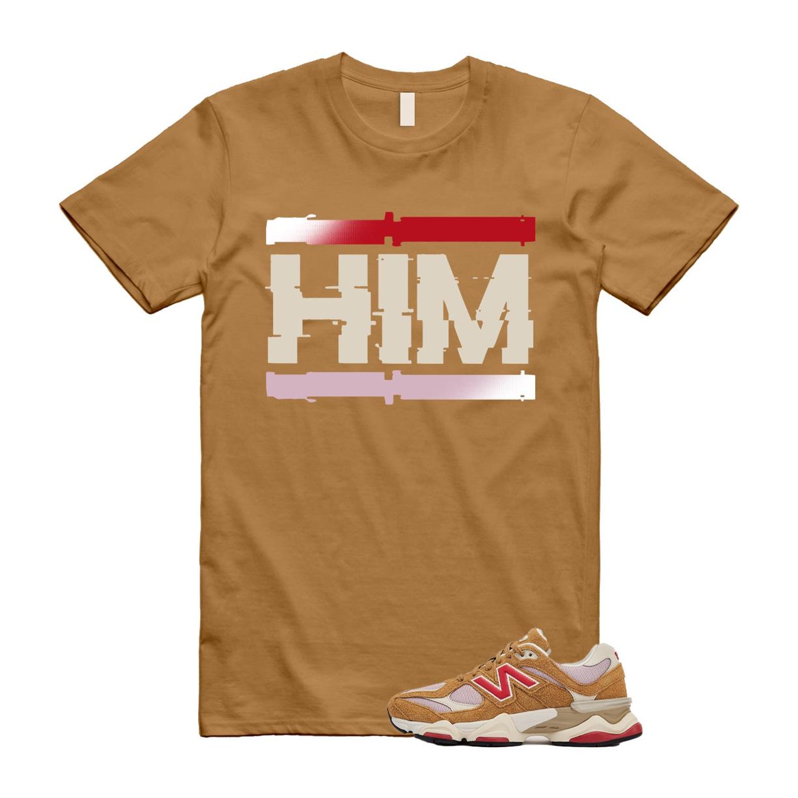 9060 Great Plains True Red Twilight Haze Wheat T Shirt Match HIM U9060GEA T-Shirt, Sneaker Match Tee