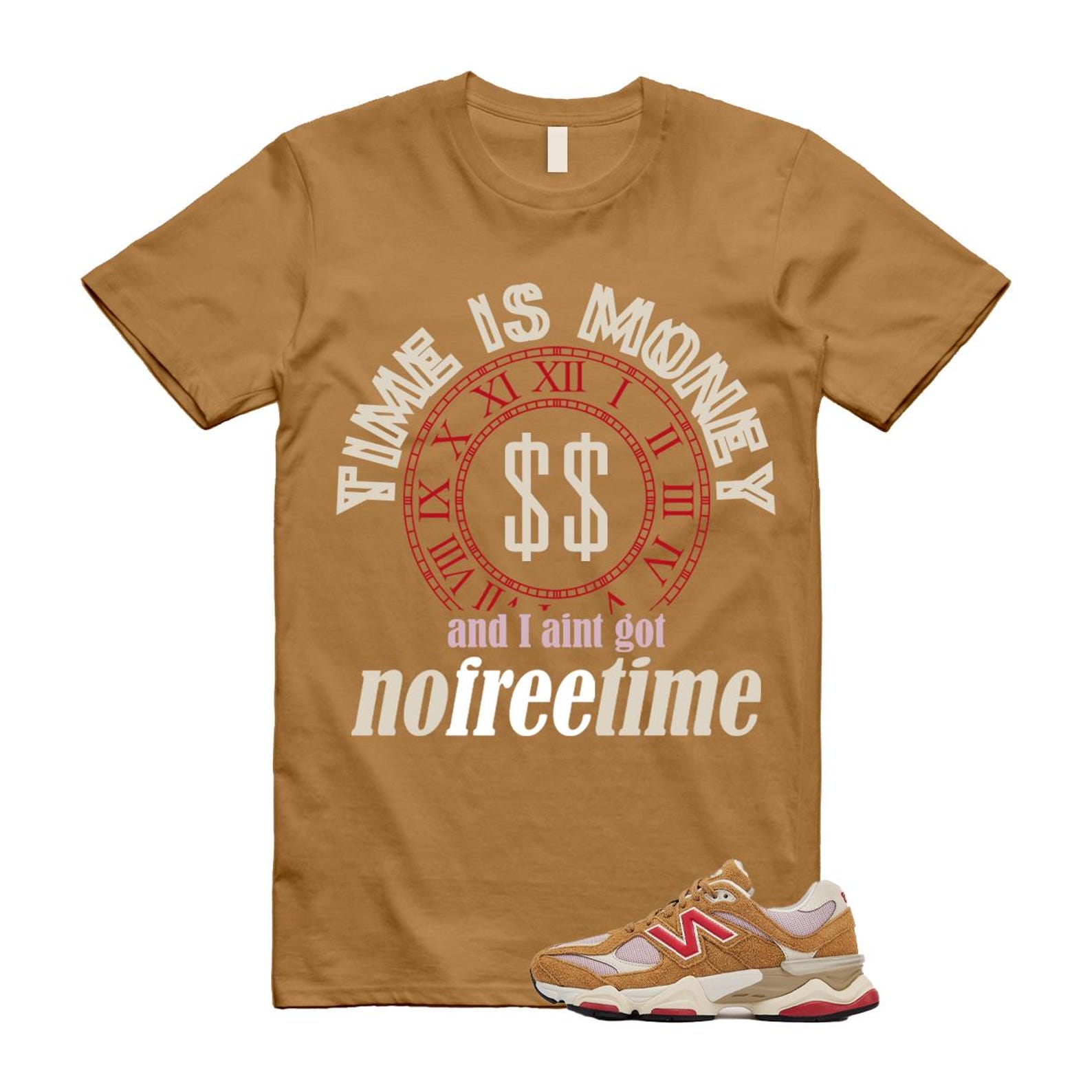 9060 Great Plains True Red Twilight Haze Wheat T Shirt Match FREE U9060GEA T-Shirt, Sneaker Match Tee