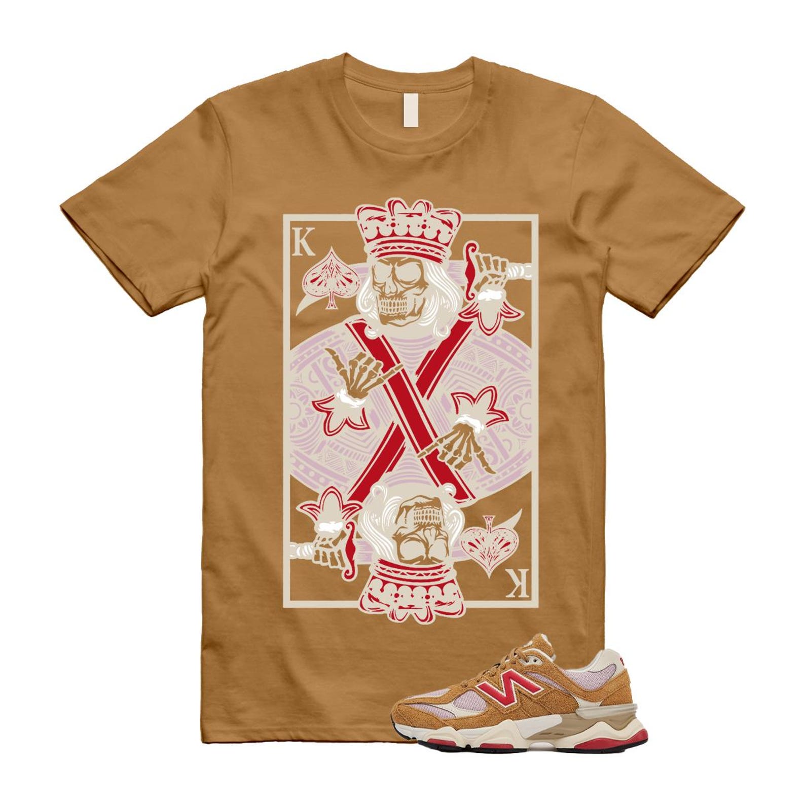 9060 Great Plains True Red Twilight Haze Wheat T Shirt Match KC U9060GEA T-Shirt, Sneaker Match Tee