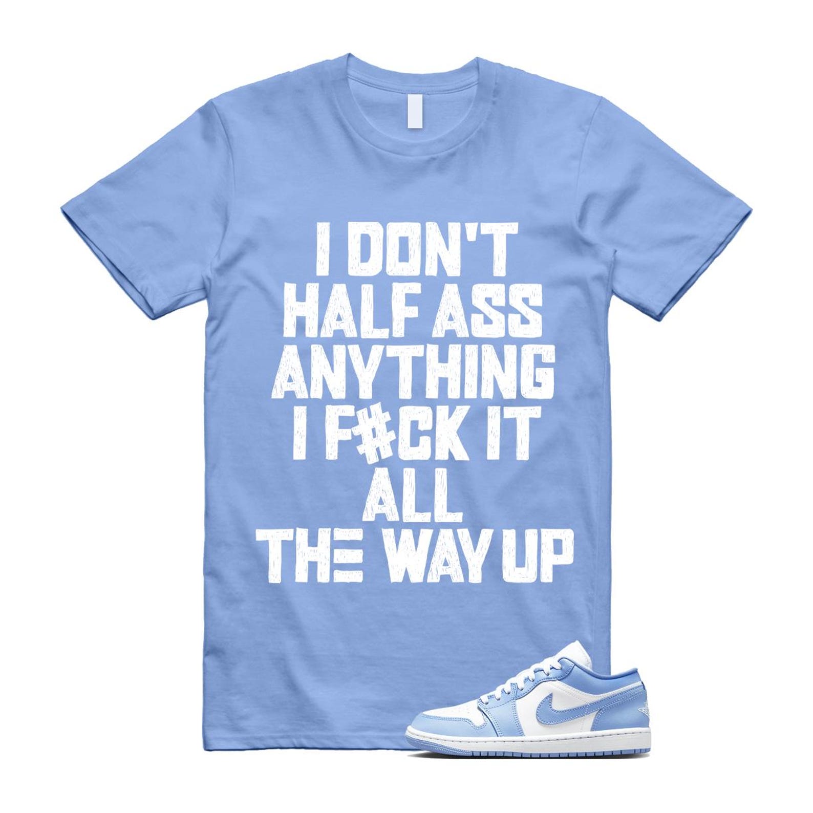 Jordan 1 Low White Aluminum T Shirt Match HALF DC0774-142 T-Shirt, Sneaker Match Tee