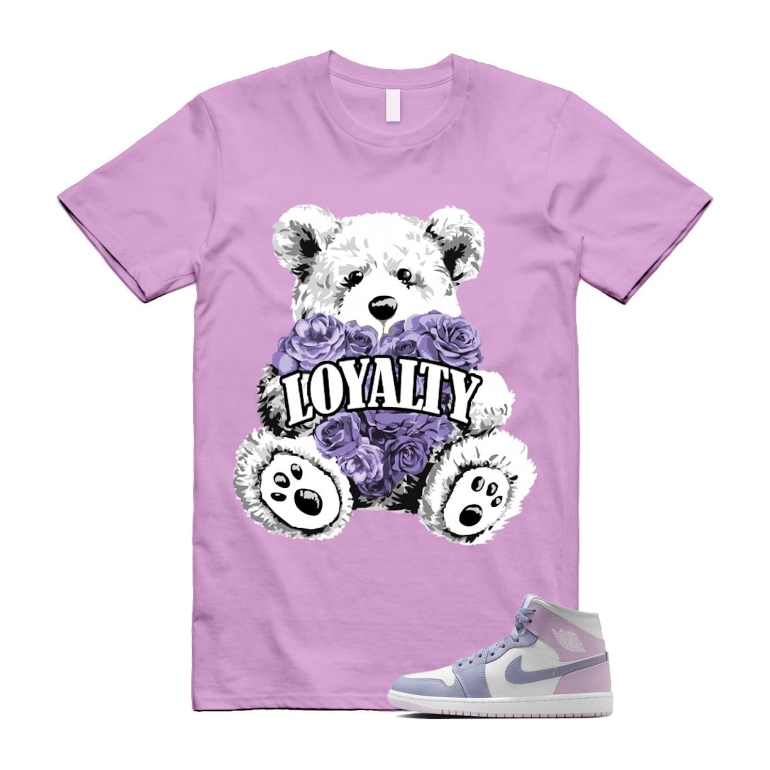1 Indigo Haze Doll White Purple T Shirt Match LYLTY BQ6472-510 T-Shirt, Sneaker Match Tee