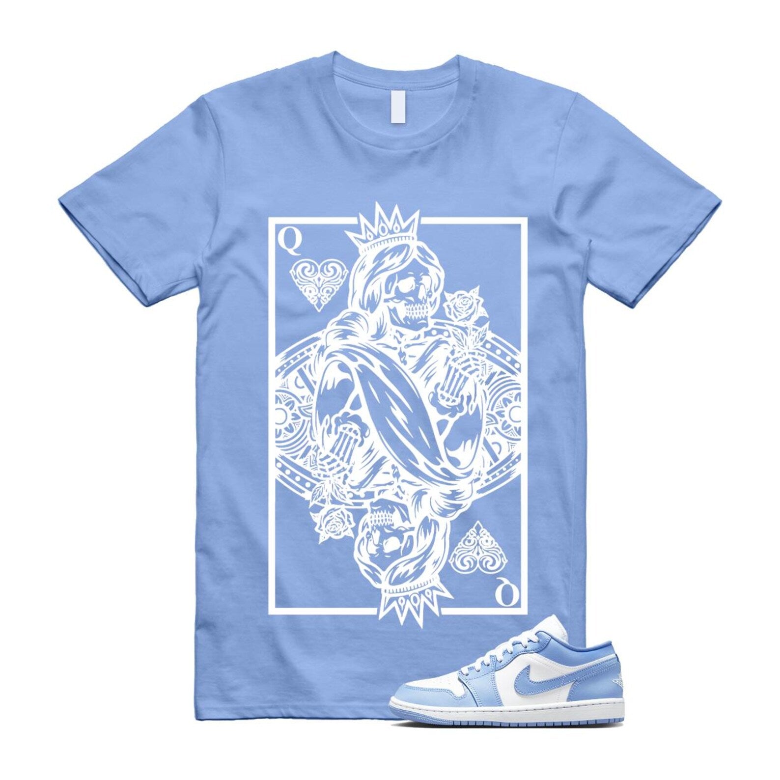 Jordan 1 Low White Aluminum T Shirt Match QC DC0774-142 T-Shirt, Sneaker Match Tee