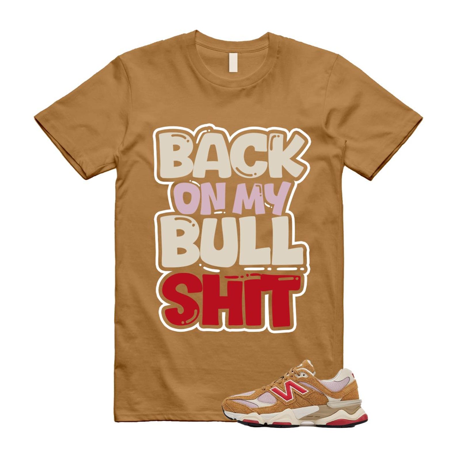 9060 Great Plains True Red Twilight Haze Wheat T Shirt Match BULL U9060GEA T-Shirt, Sneaker Match Tee