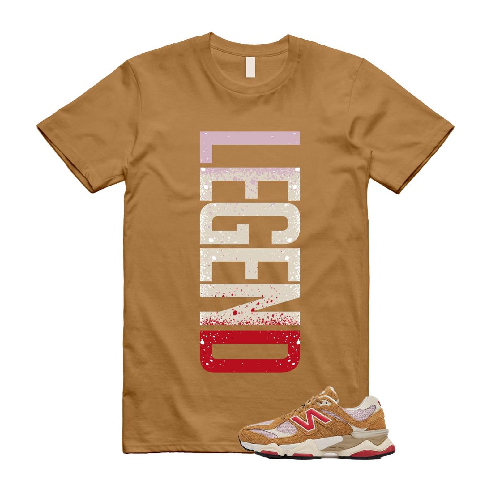 9060 Great Plains True Red Twilight Haze Wheat T Shirt Match LEGEND U9060GEA T-Shirt, Sneaker Match Tee