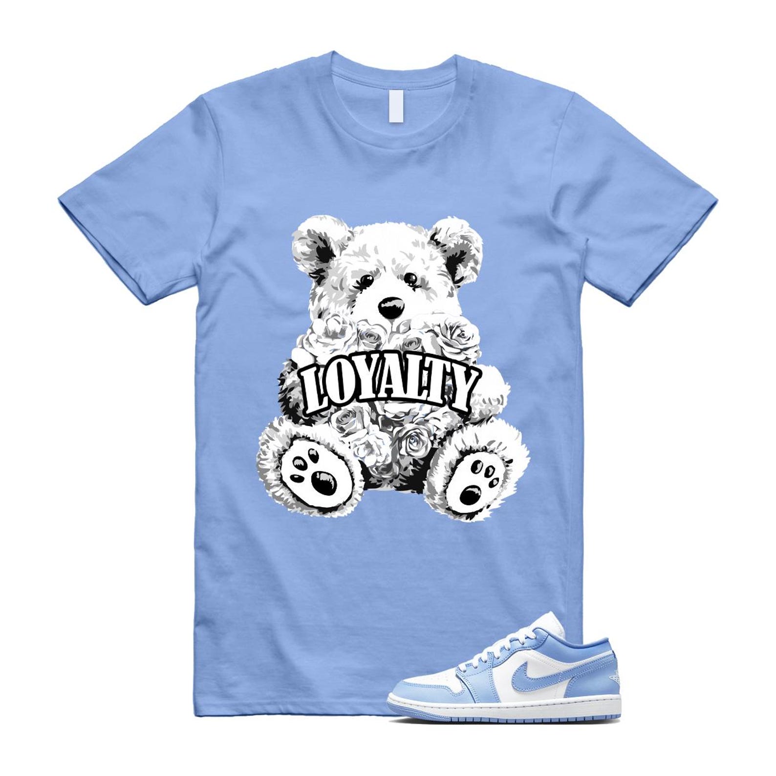 Jordan 1 Low White Aluminum T Shirt Match LYLTY DC0774-142 T-Shirt, Sneaker Match Tee