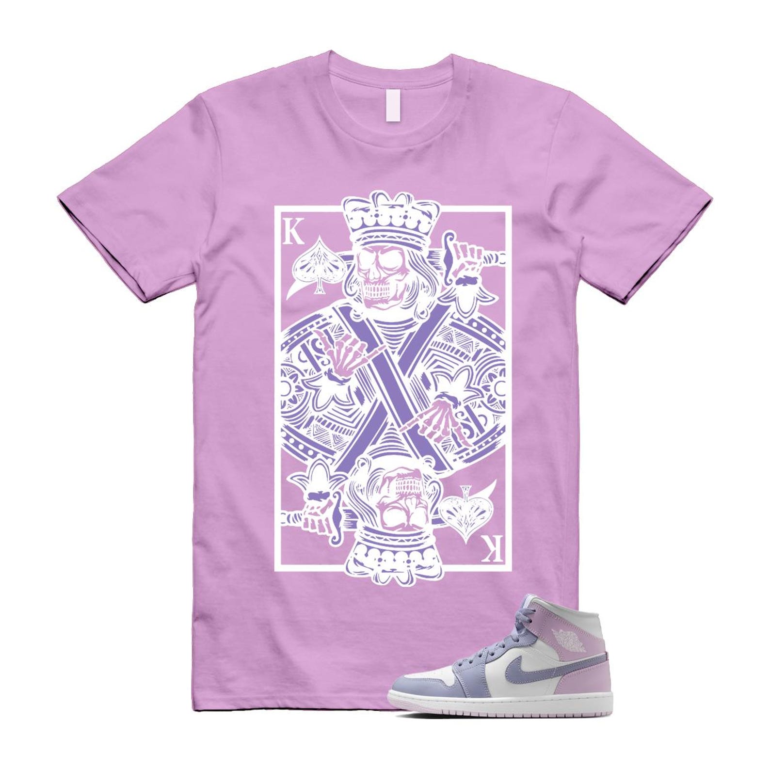 1 Indigo Haze Doll White Purple T Shirt Match KC BQ6472-510 T-Shirt, Sneaker Match Tee