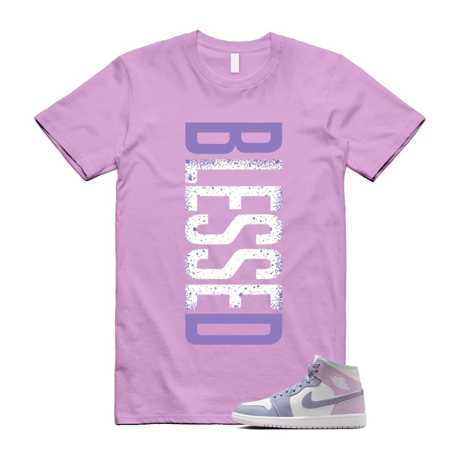 1 Indigo Haze Doll White Purple T Shirt Match VERTBLS BQ6472-510 T-Shirt, Sneaker Match Tee