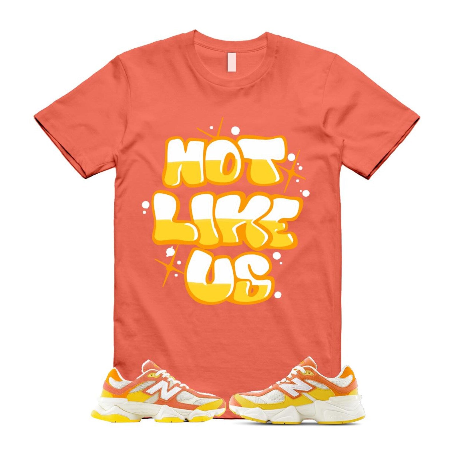 9060 Fluorescent Pink Orange Yellow Citrus Grapefruit Lemon Clementine T Shirt Match NLU U9060FLO T-Shirt, Sneaker Match Tee