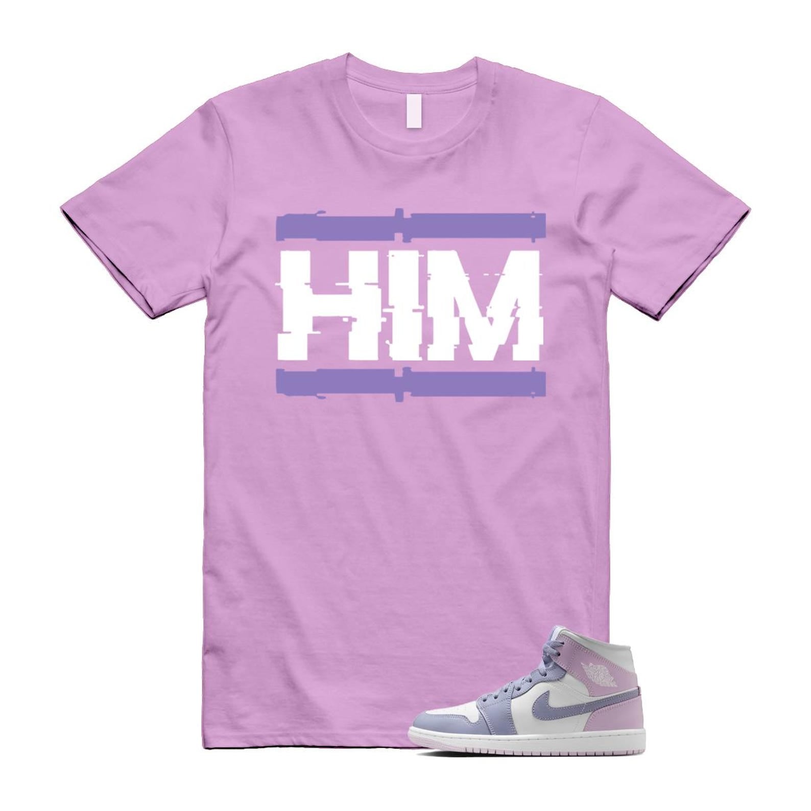 1 Indigo Haze Doll White Purple T Shirt Match HIM BQ6472-510 T-Shirt, Sneaker Match Tee