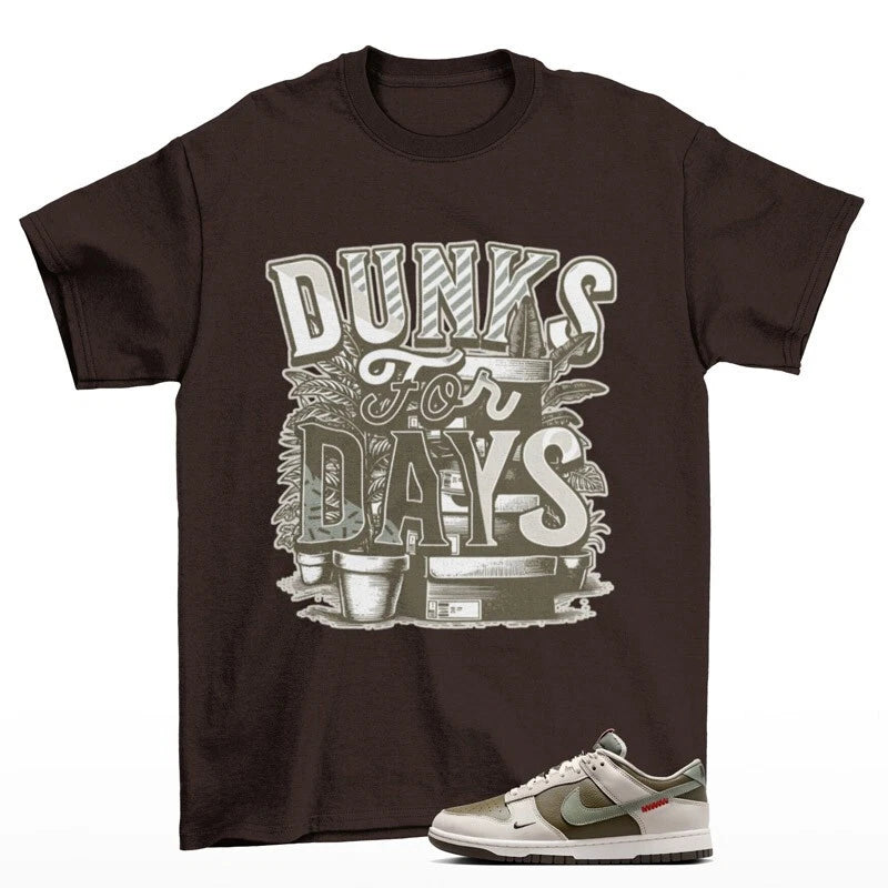 Stacked Shirt Brown to Match Dunk Low Year of the Snake HV5980-231 T-Shirt, Sneaker Match Tee