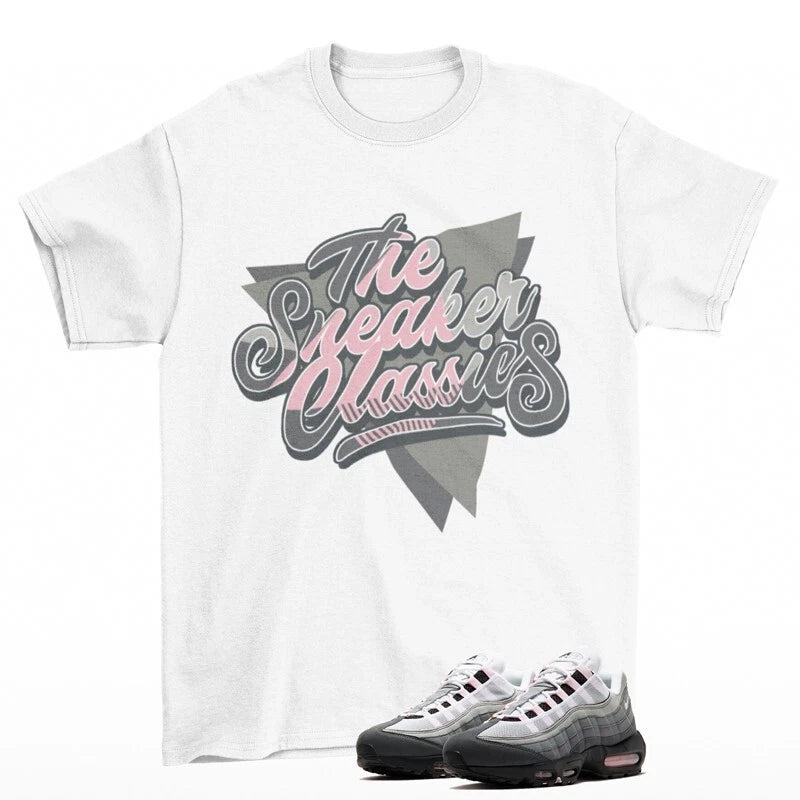 Sneaker Classic Shirt White to Match Air Max 95 OG Pink Foam HJ5996-001 T-Shirt, Sneaker Match Tee