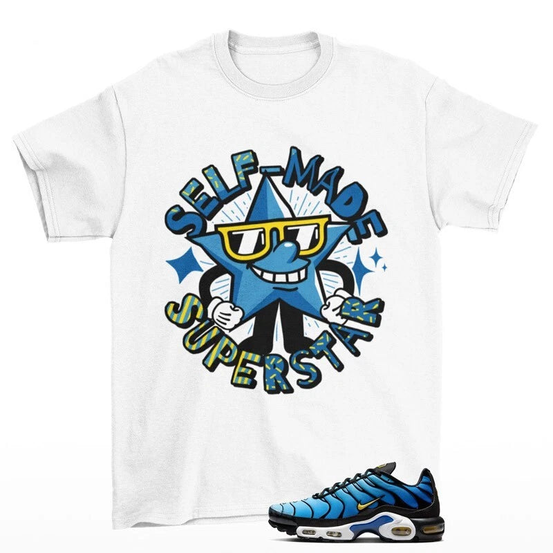 Superstar Sneaker Shirt to Match Air Max Plus OG Hyper Blue DX0755-001 T-Shirt, Sneaker Match Tee