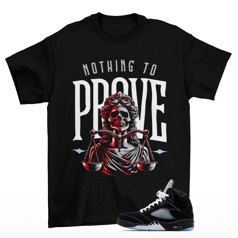 Proof Shirt to Match Jordan 5 OG Black Metallic Reimagined HF3975-001 T-Shirt, Sneaker Match Tee