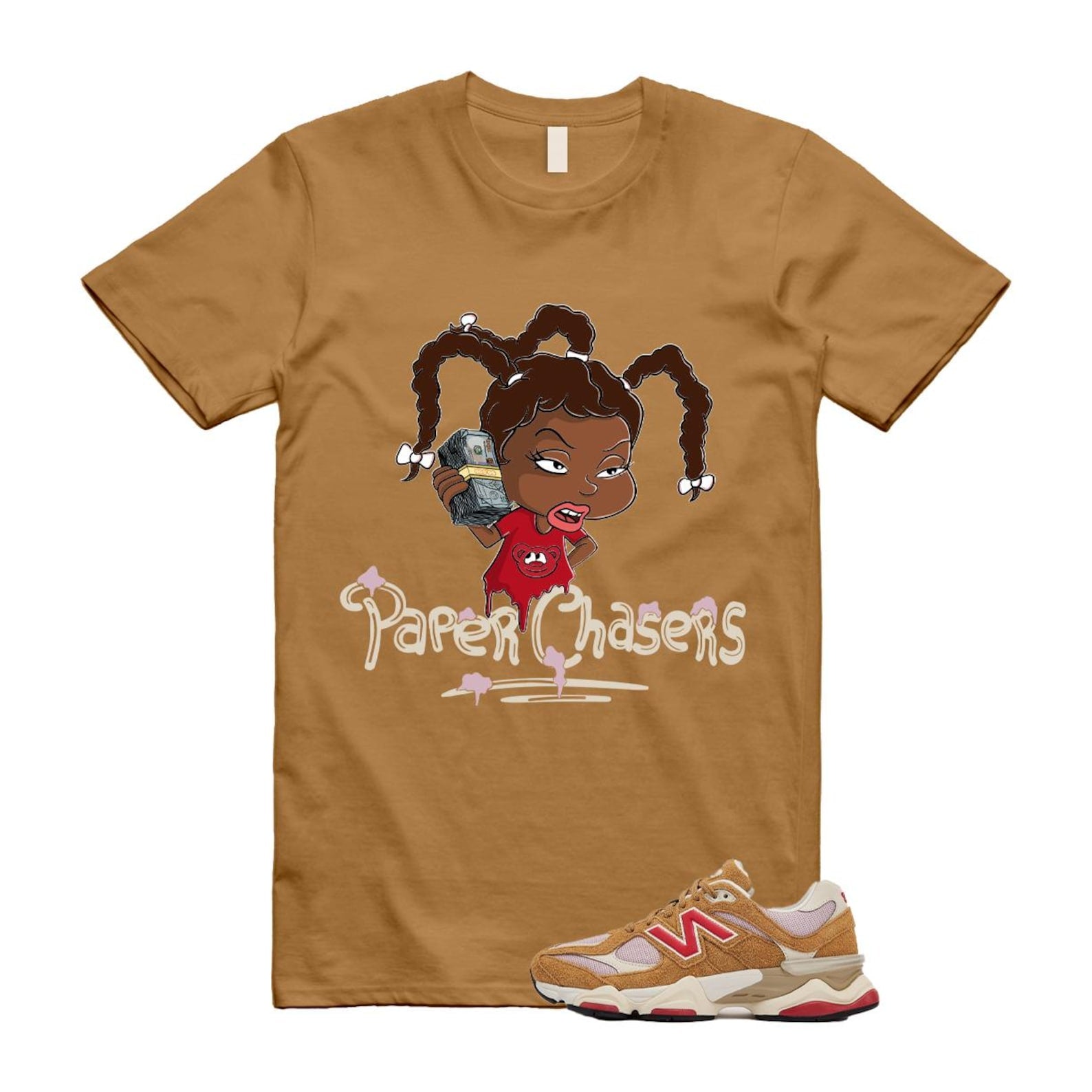 9060 Great Plains True Red Twilight Haze Wheat T Shirt Match PC U9060GEA T-Shirt, Sneaker Match Tee