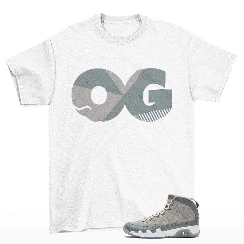 OG Sneaker Shirt White to Match Jordan 9 Retro Cool Grey HV4794-011 T-Shirt, Sneaker Match Tee