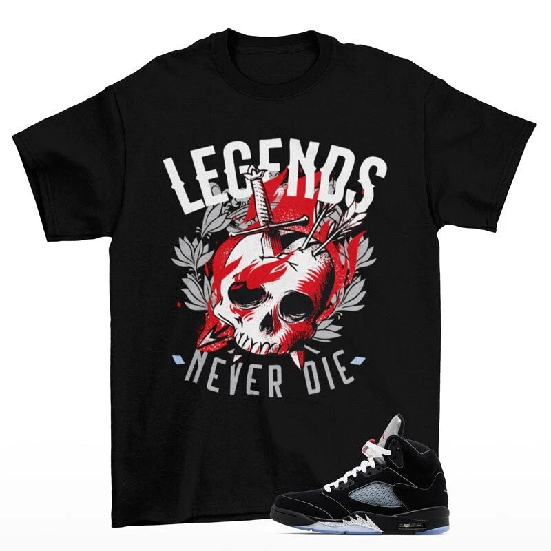 Legendary Shirt to Match Jordan 5 OG Black Metallic Reimagined HF3975-001 T-Shirt, Sneaker Match Tee