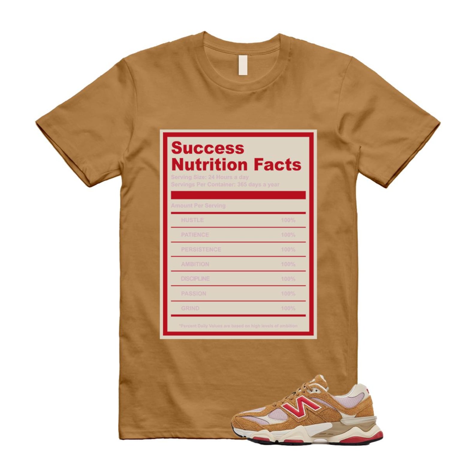 9060 Great Plains True Red Twilight Haze Wheat T Shirt Match SUCC U9060GEA T-Shirt, Sneaker Match Tee