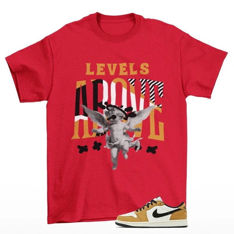 Levels Sneaker Shirt to Match Jordan 1 Low Rookie of the Year CZ0790-107 T-Shirt, Sneaker Match Tee