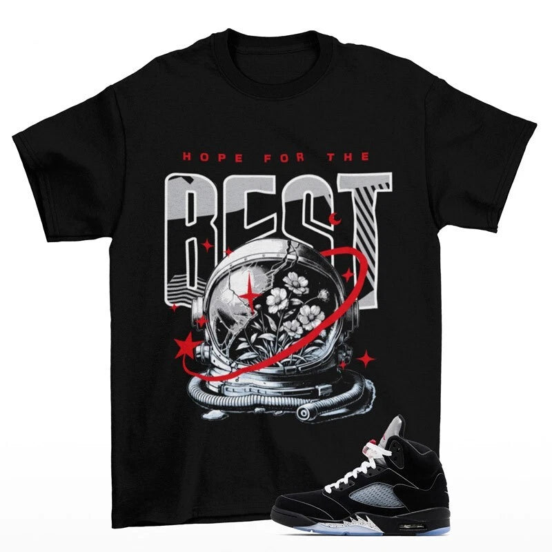 Hopeless Shirt to Match Jordan 5 OG Black Metallic Reimagined HF3975-001 T-Shirt, Sneaker Match Tee