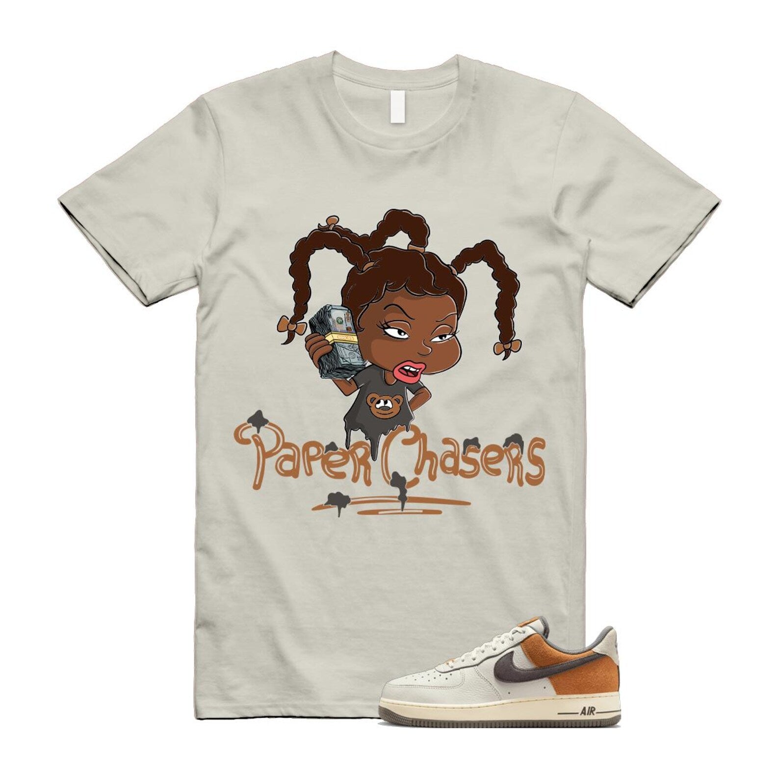 Air Force 1 Phantom Copper Moon Coconut Milk Flat Pewter T Shirt Match PC ALT IB7718-030 T-Shirt, Sneaker Match Tee