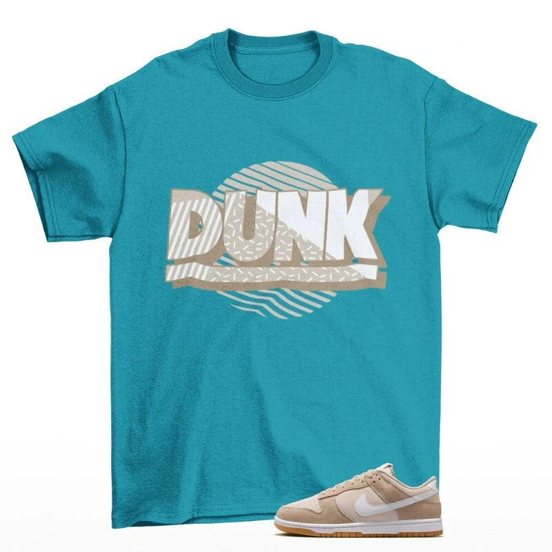 Sunset Dunk Sneaker Shirt to Match Dunk Low Pale Ivory HQ1931-100 T-Shirt, Sneaker Match Tee