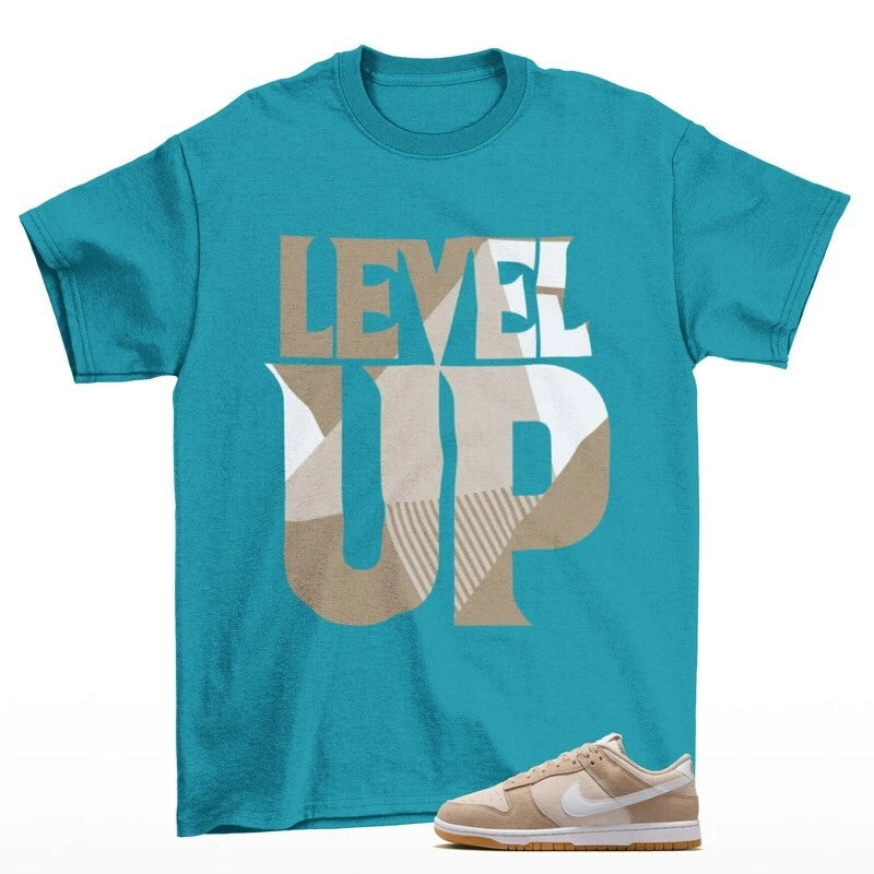 Level Up Sneaker Shirt to Match Dunk Low Pale Ivory HQ1931-100 T-Shirt, Sneaker Match Tee