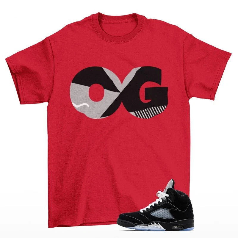 Sneaker OG Shirt to Match Jordan 5 OG Black Metallic Reimagined HF3975-001 T-Shirt, Sneaker Match Tee