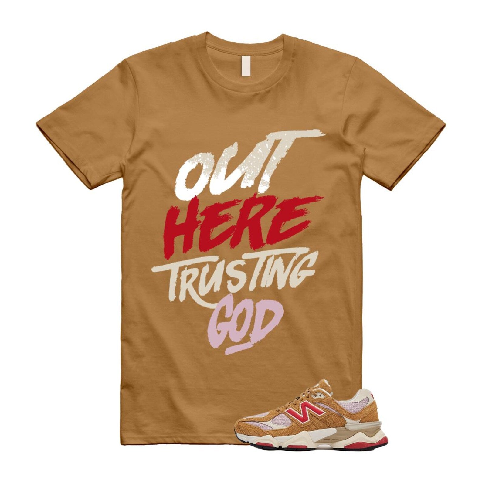 9060 Great Plains True Red Twilight Haze Wheat T Shirt Match TG U9060GEA T-Shirt, Sneaker Match Tee