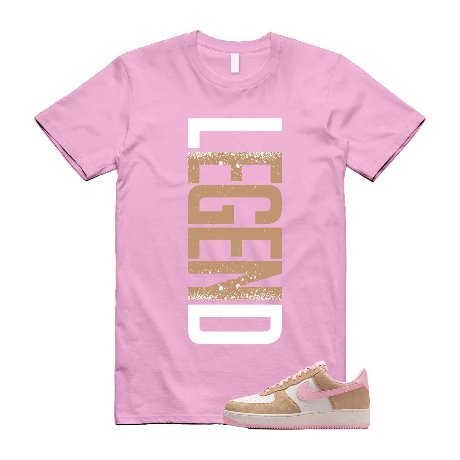 Air Force 1 Rattan Pink Hemp Phantom Medium Soft Low '07 LV8 T Shirt Match LEGEND FQ8714-202 T-Shirt, Sneaker Match Tee