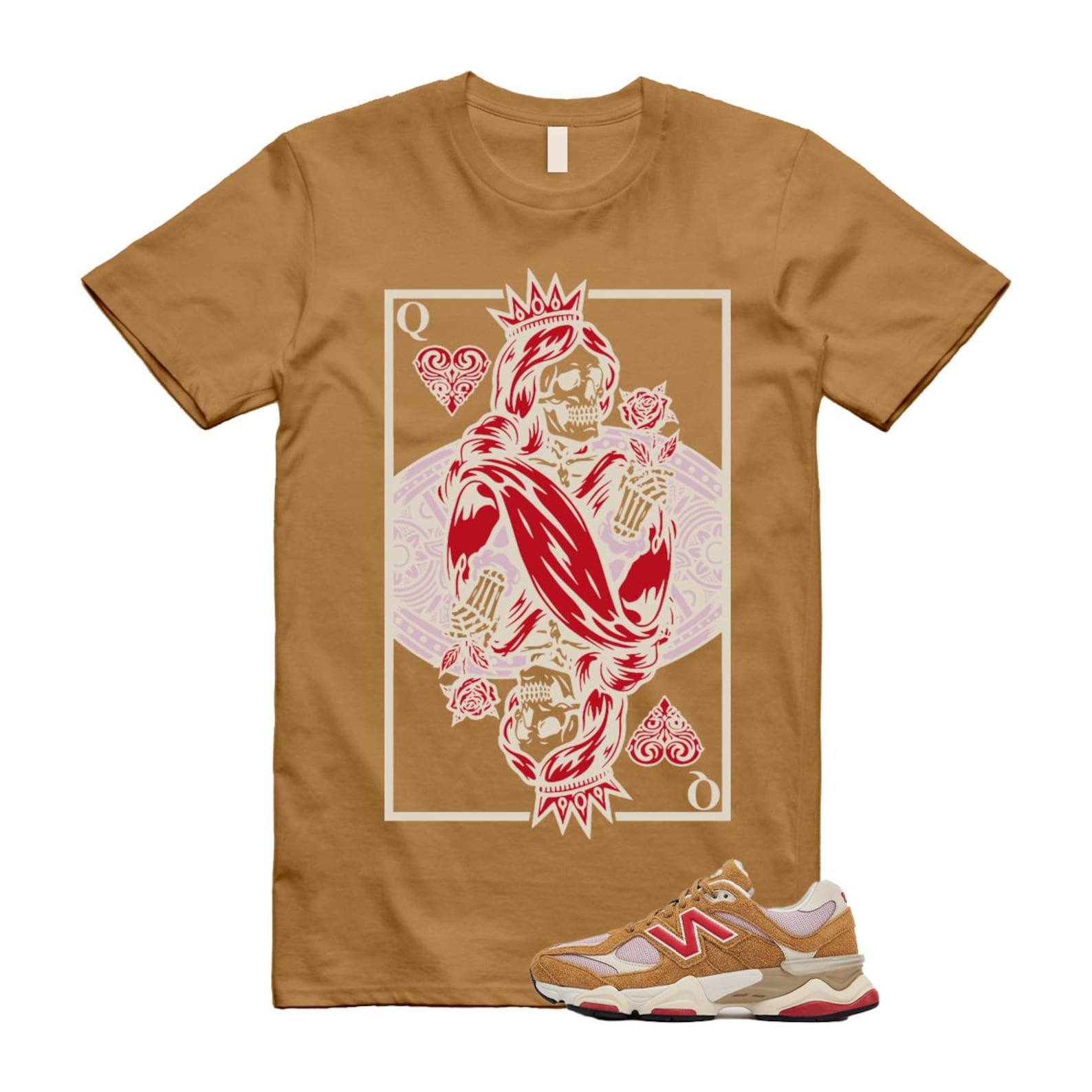 9060 Great Plains True Red Twilight Haze Wheat T Shirt Match QC U9060GEA T-Shirt, Sneaker Match Tee