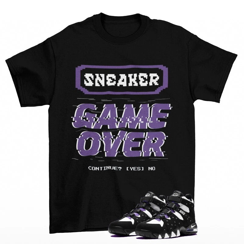 Game Over Sneaker Shirt to Match Air Max CB 94 Black Purple CZ7871-001 T-Shirt, Sneaker Match Tee
