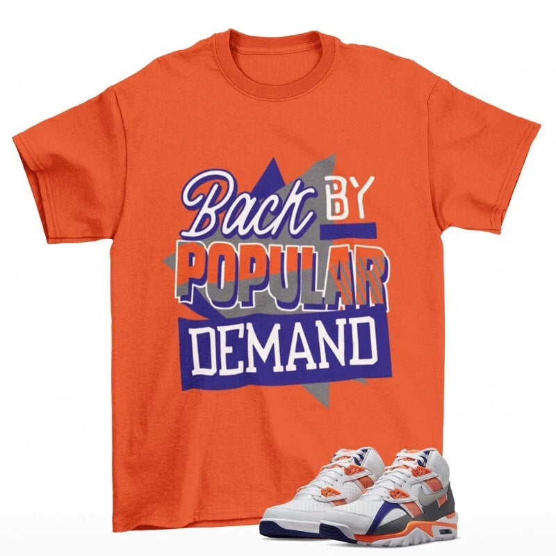 Throwback Sneaker Shirt Orange to Match Air Trainer SC High DV2212-100 T-Shirt, Sneaker Match Tee
