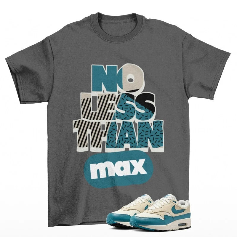 No Less Sneaker Shirt to Match Air Max 1 Smokey Blue FZ5808-011 T-Shirt, Sneaker Match Tee