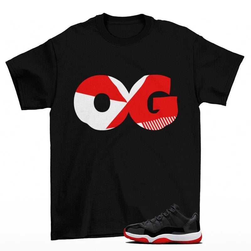 Sneaker OG Shirt Black to Match Jordan 11 Retro Low Bred FV5104-006 T-Shirt, Sneaker Match Tee