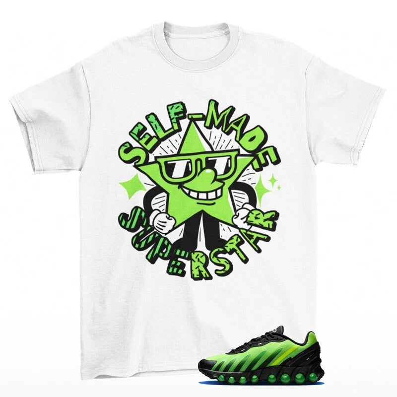 Superstar Sneaker Shirt White to Match Air Max Dn8 Black Green Strike HQ4681-010 T-Shirt, Sneaker Match Tee