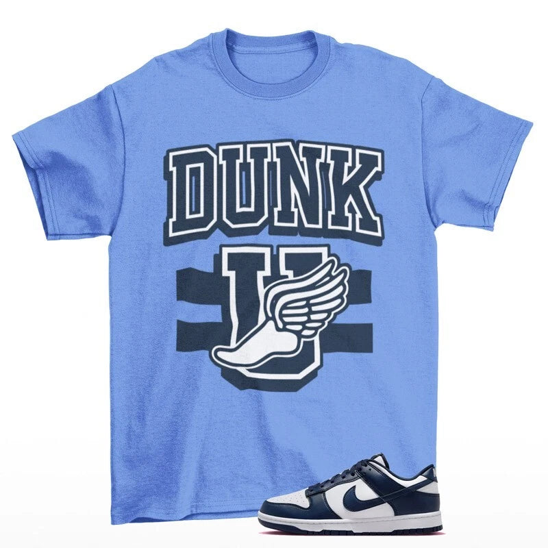 New School Shirt Blue to Match Dunk Low Midnight Navy / HF5441-107 T-Shirt, Sneaker Match Tee