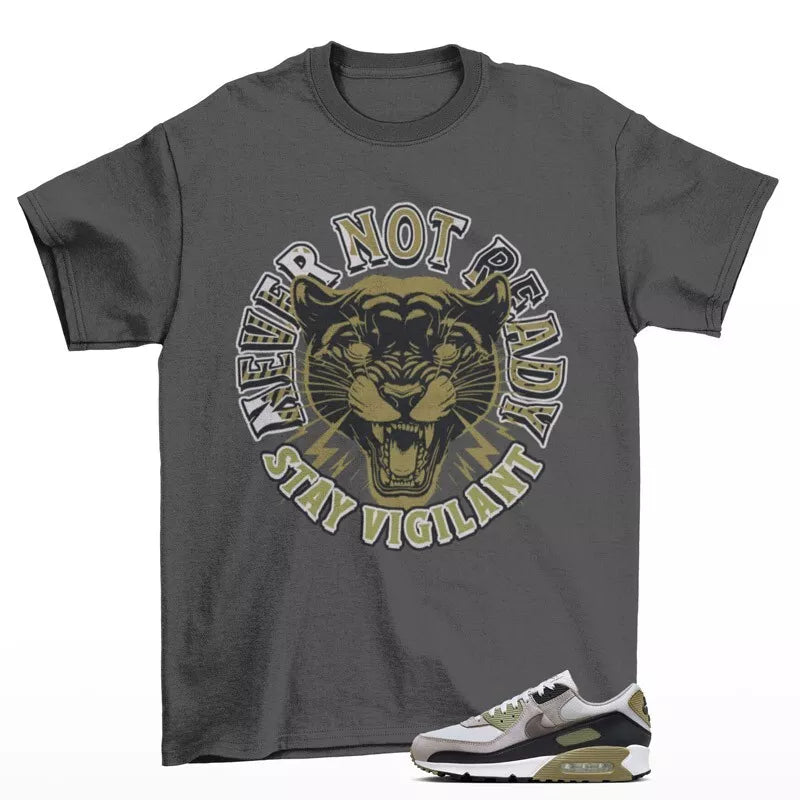 Stay Ready Shirt to Match Air Max 90 Light Bone Neutral Olive DM0029-011 T-Shirt, Sneaker Match Tee