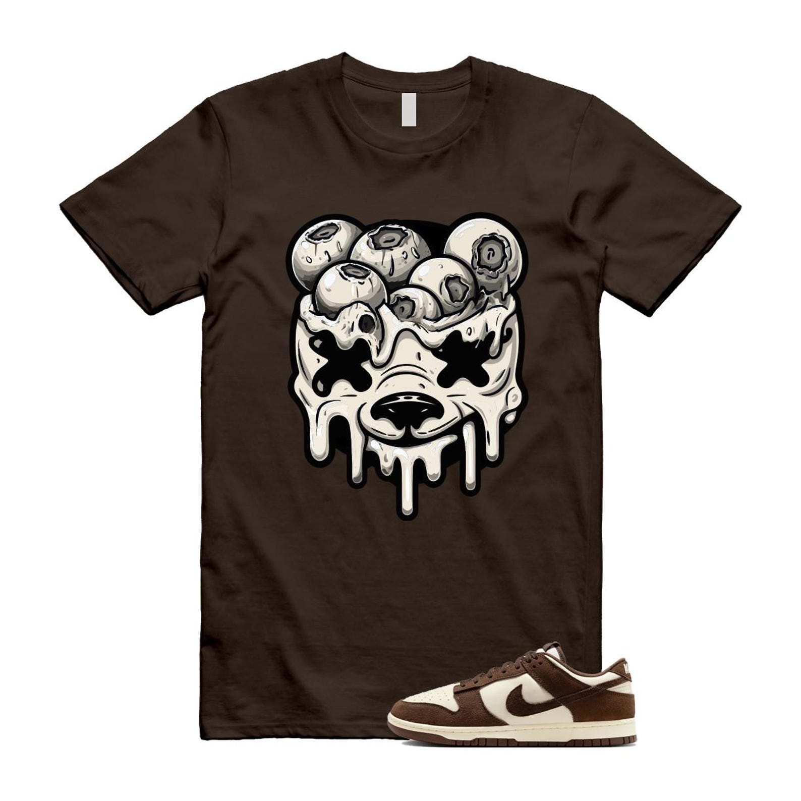Dunk Baroque Brown Pale Ivory T Shirt Match DBEAR FQ8249-104 T-Shirt, Sneaker Match Tee
