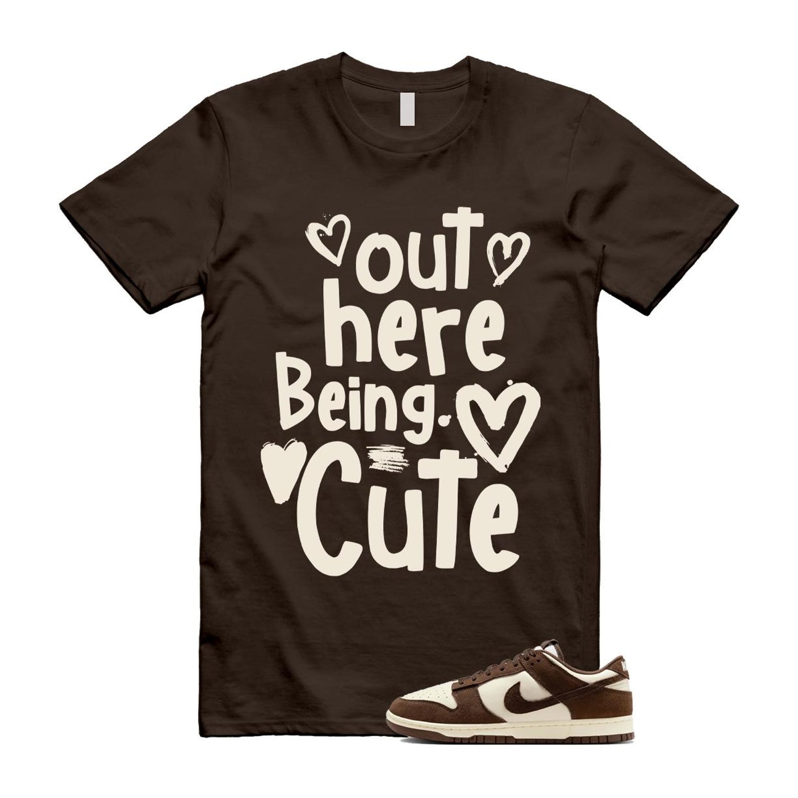 Dunk Baroque Brown Pale Ivory T Shirt Match C2 FQ8249-104 T-Shirt, Sneaker Match Tee