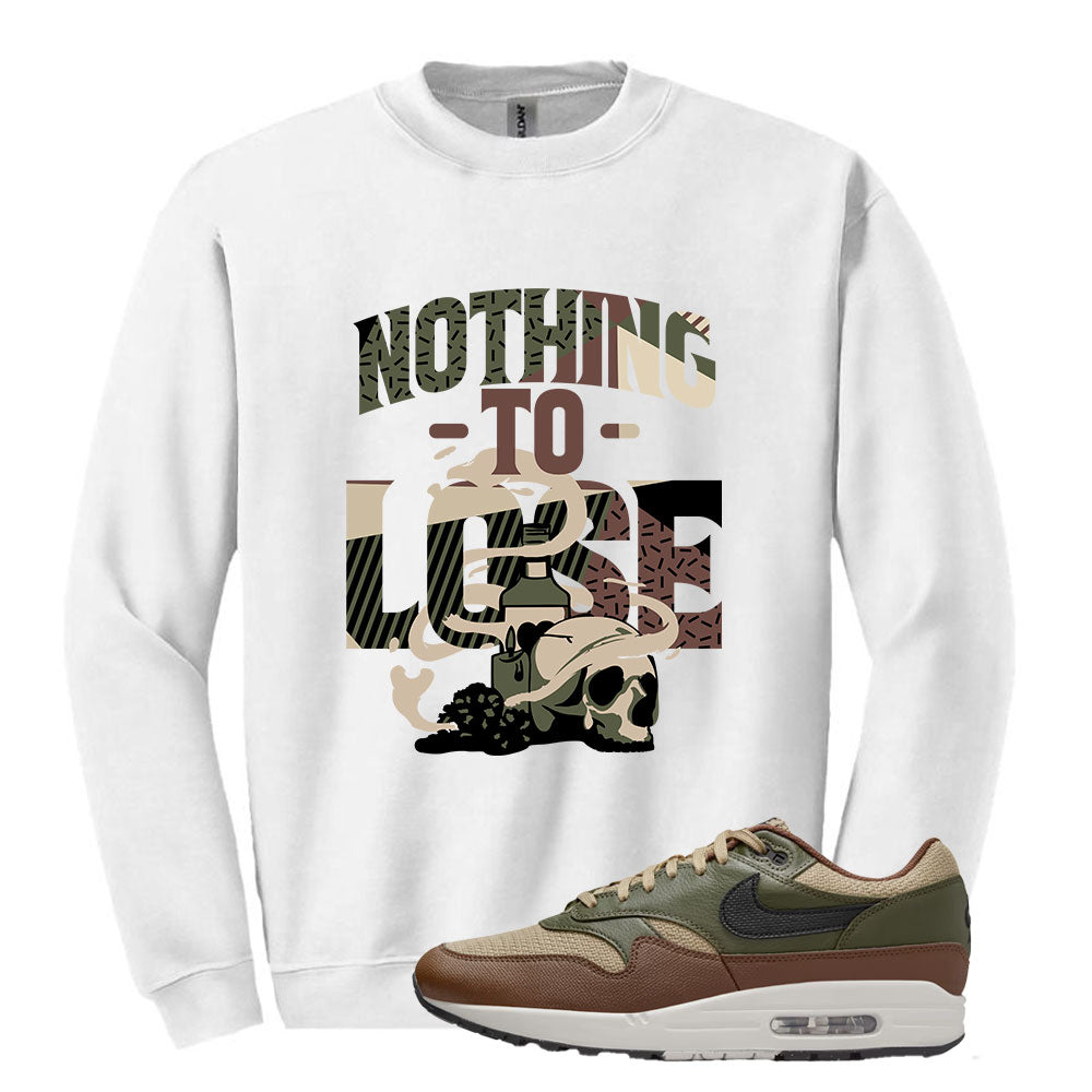 Nike Air Max 1 Sweatshirt to Match Nothing To Lose HF1516-200 Match Sneaker Tee